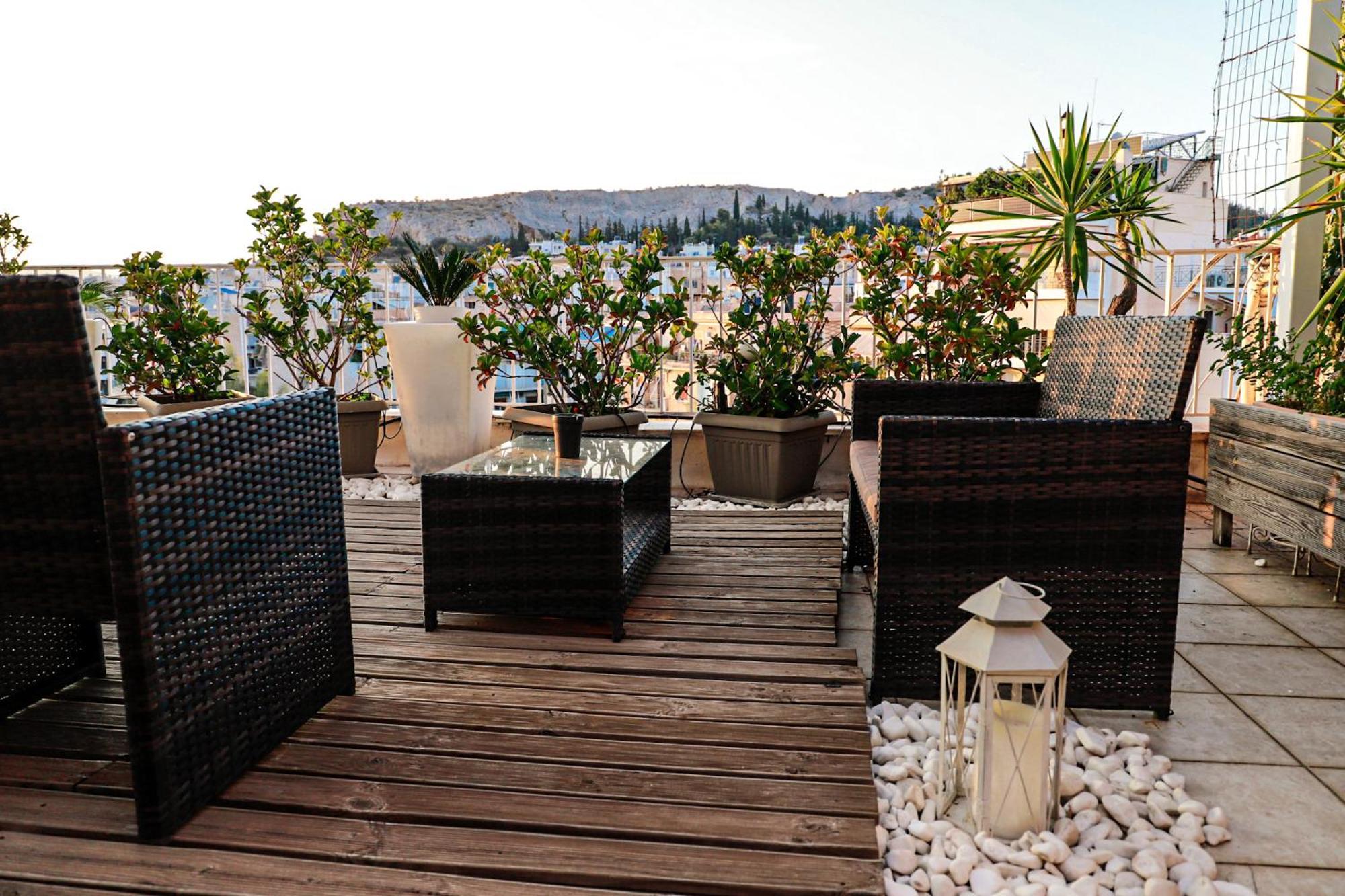 Renovated Apartment With Roof Garden Access, 15 M Walk To Acropolis Atény Exteriér fotografie