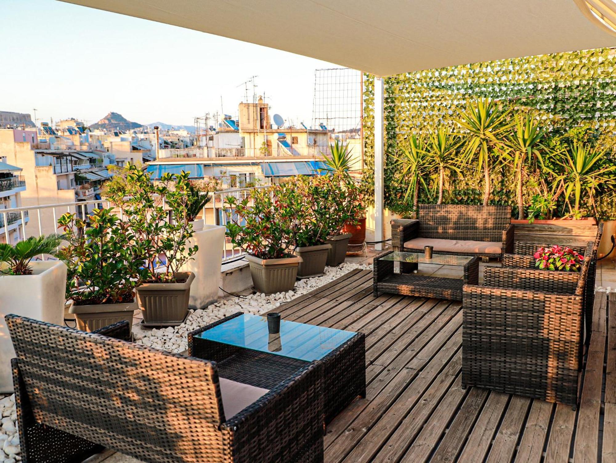 Renovated Apartment With Roof Garden Access, 15 M Walk To Acropolis Atény Exteriér fotografie
